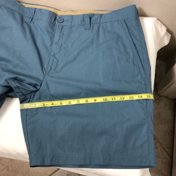 Columbia Men's Soft Cotton Effortless Regular Fit Blue Gray Chino Shorts 40W 8L - Picture 10 of 15